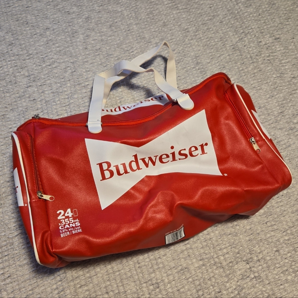 Vintage Budweiser Duffle Bag Travel Men's Beer 24pk Gym Travel Equipment